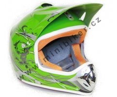 Moto přilba Nitro Racing zelená